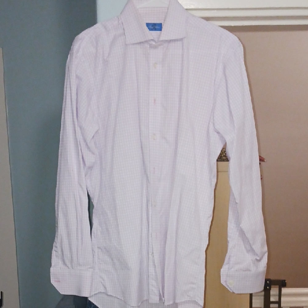 Men's Custom Fit White Dress Shirt By Tom James